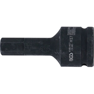 Bit de impact 17 mm, lungime 100 mm, antrenare 3/4", BGS 6185-H17 - Img 3