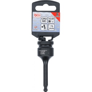 Bit de impact Inbus cu cap sferic 8 mm, lungime 75 mm, antrenare 1/2", BGS 5488-6 - Img 2