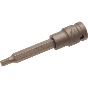 Bit Imbus de impact 6 mm, lungime 100mm, antrenare cu tubulara 1/2”, BGS 4286