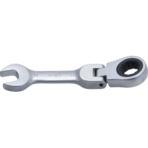Cheie combinata cu clichet scurta, articulata, 11 mm, BGS 6911
