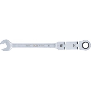 Cheie combinata cu clichet11 mm dublu articulata, BGS 6171 - Img 2