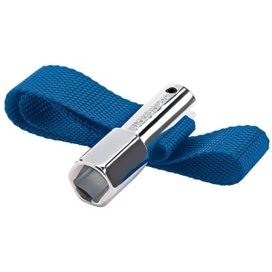 Cheie cu banda textila pentru filtre de ulei, diametru max.120mm actionare 1/2" (hexagon 21mm), Draper 13771