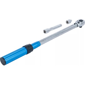 Cheie dinamometrica 40 - 220 Nm, antrenare 1/2", adaptor de la 1/2" la 3/8" + prelungitor 125 mm, 3 piese, BGS 2837 - Img 6