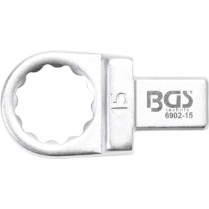 Cheie inelara detasabila 15 mm, prindere 9 x 12 mm, BGS 6902-15