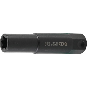 Cheie tubulara de impact Profil E18, lungime100 mm, antrenare hexagon 22 mm, BGS 5246-E18