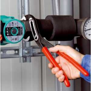 Cleste Alligator® pentru tevi si pompe de apa, manere izolate cu mansoane plastifiate, lungime 300 mm, Knipex 8801300 - Img 10