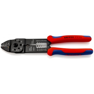 Cleste de sertizat 0,5 – 6,0 mm², manşoane multicomponent, lungime 230 mm, Knipex 9721215 - Img 1