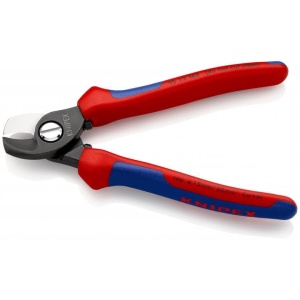 Cleste de taiat cabluri multifilare Ø 15 mm / 50 mm², lungime 165 mm, Knipex 9512165 - Img 2
