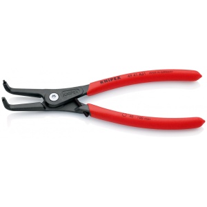 Cleste pentru inele de siguranta de exterior, manere acoperite cu material plastic aderent, lungime 210 mm, Knipex 4941A31 - Img 2