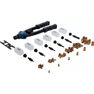 Cleste pentru montat piulite-nit, M3-M4-M5-M6-M8-M10, lungime 330 mm, BGS 408 - Img 3