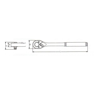 Clichet mediu antrenare 3/8” 72 dinti, Asta A-KH3072 - Img 4