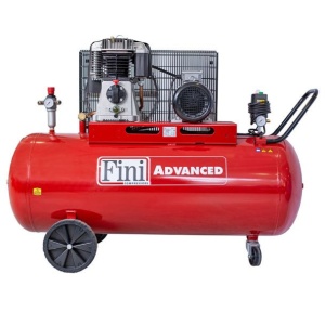 Compresor aer cu piston, butelie 270 litri, presiune max.10 bari, alimentare 380 V, putere 4Kw, Fini BK114-270-5.5 - Img 2