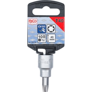 Extractor de şuruburi pentru profil Torx T40, acţionare1/4", BGS 7098-T40 - Img 2