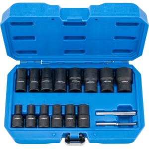 Inserții speciale profil cu canelură spirală, 16 bucăți, 1/4+1/2", 8-27 mm, Condor 72115 - Img 1