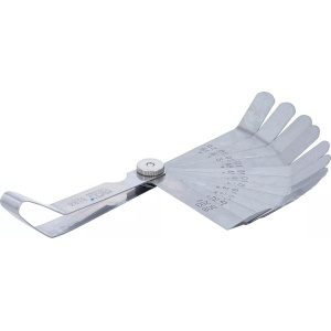 Lera pentru determinare distante / jocuri, Metric + Inch, 12 lame, BGS 3184 - Img 3