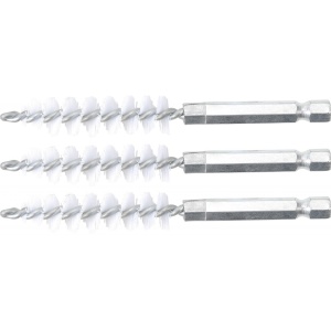 Perii nylon 12 mm, 6,3 mm (1/4") 3 piese, BGS 3078-12-N
