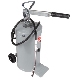Pompa de gresat cu actionare manuala pentru vaselina vrac, lungime furtun de gresat 2.5m, capacitate 16Kg, greutate instalatie 8.5Kg, Apac 1798