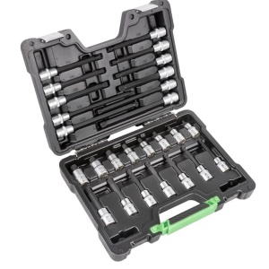 Set biti cu 12 colturi Spline(XZN), antrenare 1/2", 26 piese, JBM 52603 - Img 2