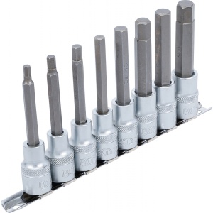 Set biţi Inbus 5 - 13 mm cu tubulara 1/2", 8 piese, BGS 5176 - Img 2