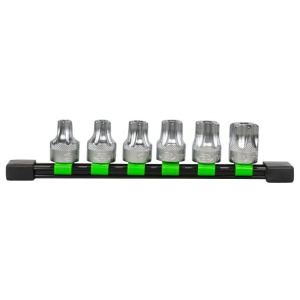 Set biti Torx extra scurt T55, T60, T65, T70, T80, T90, T100, antrenare 1/2", JBM 51410 - Img 1