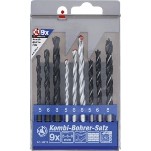 Set burghie combinate, 5 - 8 mm, 9 piese, BGS DIY 50819 - Img 6