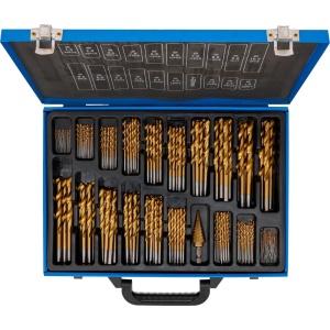 Set burghie spirale şi în trepte | HSS, Titan nitrurat, 1 - 10 mm, 231 piese, BGS 72130 - Img 4
