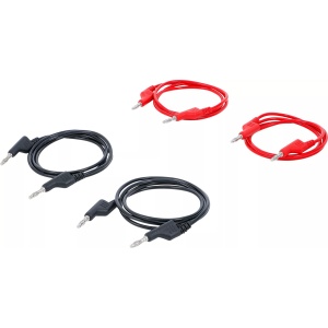 Set cabluri testare 4 mm pentru multimetru, lungime 1 m, 4 piese, BGS 8937
