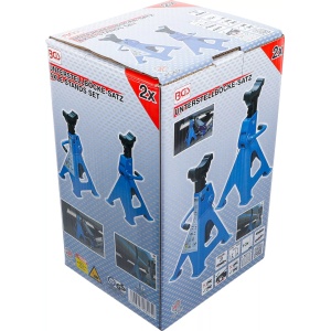 Set capre de sustinere cu sarcina max. 3tone, reglabile pe inaltime 285-420mm, BGS 3015 - Img 4