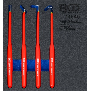 Set cârlige izolate VDE , lungime 180 mm, 4 piese, BGS 74645