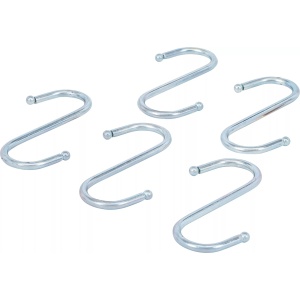 Set cârlige S-Shape 100 mm 5 buc., B-88325 - Img 3