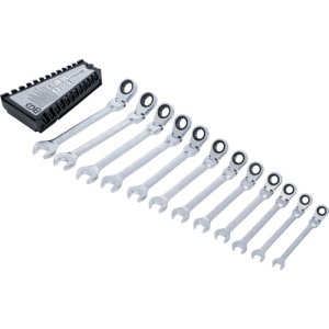Set chei combinate cu clichet, articulate, 8 - 19 mm, 12 piese, BGS 6546 - Img 3