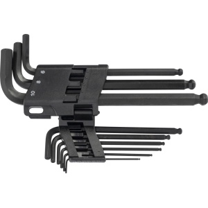 Set chei Imbus 1,5-10 mm tip L, terminatie cu cap sferic profil hexagon , 9 piese, Condor 1121-16 - Img 2