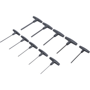 Set chei Imbus in Inch 3/32"-3/8" cu maner T, 10 piese, BGS DIY 7099 - Img 2