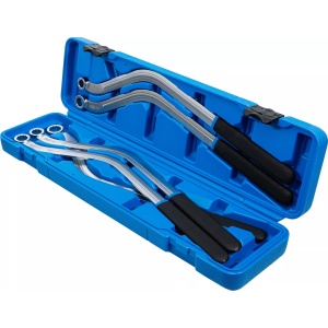 Set chei inelare in 12 puncte cu unghi dublu pentru tensionare curele, dimensiuni 13 - 15 - 16 - 17 - 19 mm, lungime 460mm, 5 piese piese, BGS 1314 - Img 3