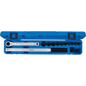 Set chei speciale pentru curele de accesorii 8, 12, 13, 14, 17, 18 si 24mm, include si chei in inch 3/8', 1/2', 5/8', BGS 1706 - Img 3