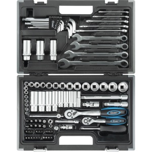 Set chei tubulare 4-24 mm profil hexagon, antrenare 1/4" + 3/8", 92 piese, Condor 1192 - Img 3