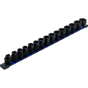 Set chei tubulare de impact 6 colțuri extra plate 10 - 24 mm, antrenare 1/2", 15 piese, BGS 74700 - Img 4