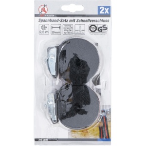 Set chingi de tensionare cu inchizatoare rapida, 2,5 m x 25 mm, 2 piese, BGS DIY 3599 - Img 3