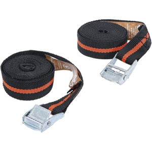 Set chingi de tensionare cu inchizatoare rapida, 2,5 m x 25 mm, 2 piese, BGS DIY 3599 - Img 1