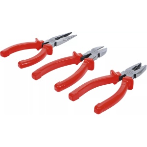 Set clesti combinati cu manere acoperite cu mansoane de plastic, lungime 150 mm, 3 piese, BGS DIY 70054 - Img 3