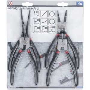 Set clesti inele de siguranta, 175 mm, 4 piese, BGS DIY 52100 - Img 4