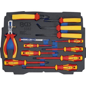 Set cleşti / şurubelniţe VDE in termoformat, 13 piese, BGS 3352 - Img 1