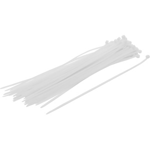 Set coliere pentru cablu | alb | 4,8 x 300 mm | 50 piese, BGS DIY 80772 - Img 1