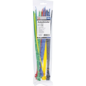 Set coliere pentru cablu | colorat | 4,8 x 300 mm | 50 piese, BGS DIY 80771 - Img 3