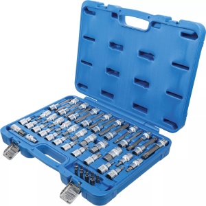 Set cu biti Imbus, Torx, Spline (XZN), antrenare cu tubulara 1/2", 49 piese, BGS 5188 - Img 2