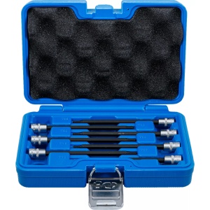 Set cu biti Torx T10-T40 cu cap sferic, lungime 130mm, antrenare cu tubulara 1/4", BGS 8618 - Img 1