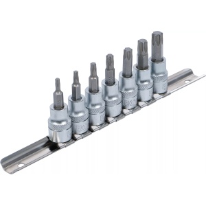 Set cu biti Torx T15-T50, antrenare cu tubulara 3/8", 7 piese, BGS 5108 - Img 2