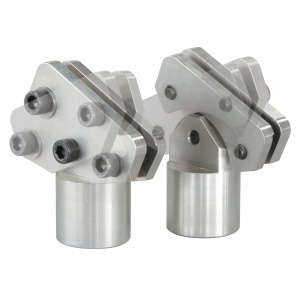 Set de 2 cleme pentru șasiu AUTO ROLL pentru elevator, capacitate 1,2 tone, GYS 059061