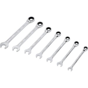 Set de chei combinate cu clichet 10-19 mm, 7 piese, Yato YT-0208 - Img 3