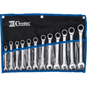 Set de chei cu clichet, 12 piese, varioplus, 8-19 mm, Condor 4035 - Img 1
